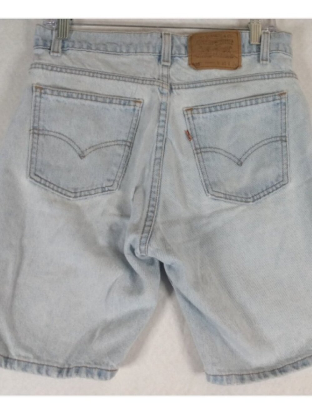 Vtg Levi's 505 Shorts Men's 31 Orange Tab Made In USA Light Blue Denim 8" Inseam